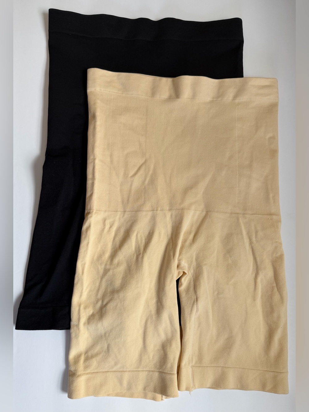 High-Waisted Long Shaper Shorts Size L XL RN #156403 By Shapermint 2 Pair Exc.